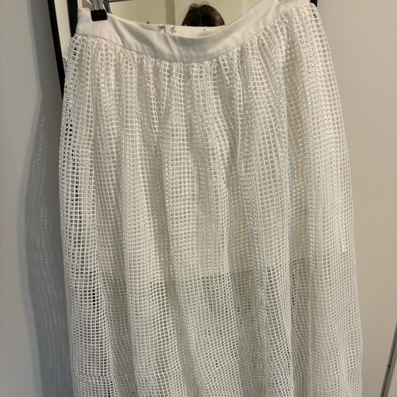 Sunday in Brooklyn Sheet Overlay A-Line Skirt/ S - Picture 6 of 8